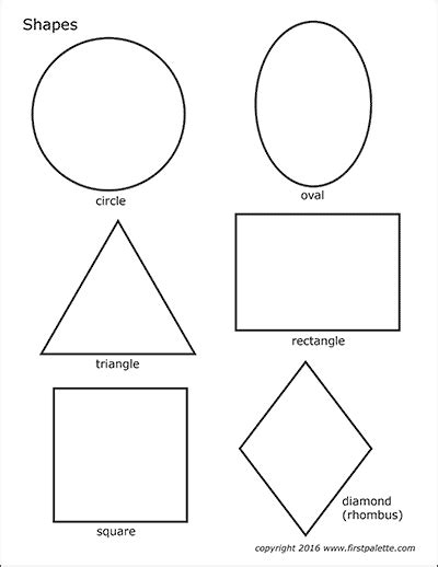 This is a cute little outline drawing of two planets, one of which has a this is a simple diamond shape that your child will like coloring. Printable Shapes | Free Printable Templates & Coloring ...