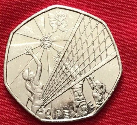 Fifty Pence 50p Coin Olympic Kew Gardens Beatrix Triathlon Judo