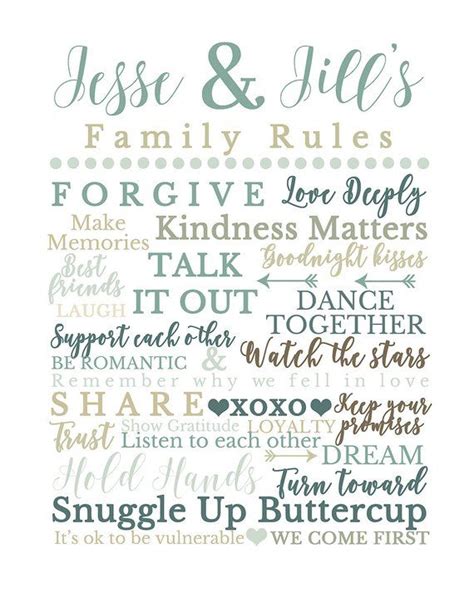 Printable Rules For A Happy Marriage