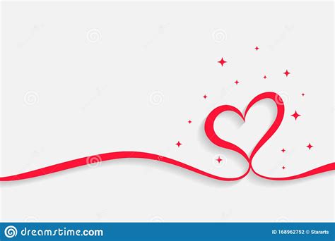Creative Love Heart Design On White Background Stock Vector