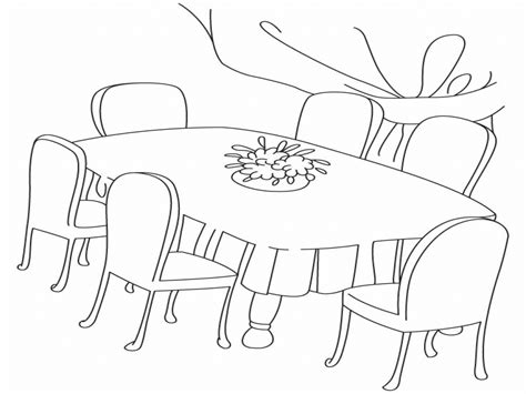 Not just for kids, print out a place setting for the adults too! Dinner Table Coloring Page at GetColorings.com | Free ...