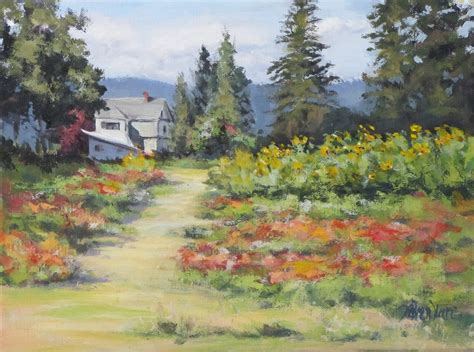 Karen Ilari Painting Pacific Northwest Plein Air Event