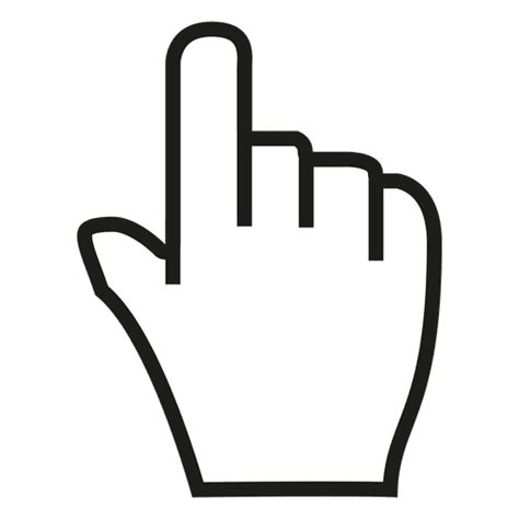 Hands Click Mouse Pointer Icon Png Transparent Background Free Images