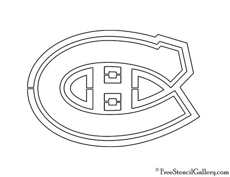 Nhl Montreal Canadiens Logo Stencil Free Stencil Gallery