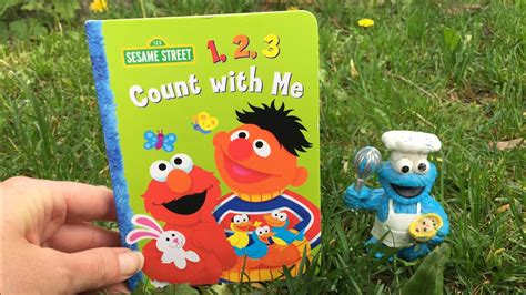 Sesame Street Cookie Monster 123 Count With Me Read Aloud Board Book