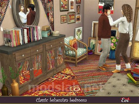 Download Classic Bohemian Bedroom For The Sims 4