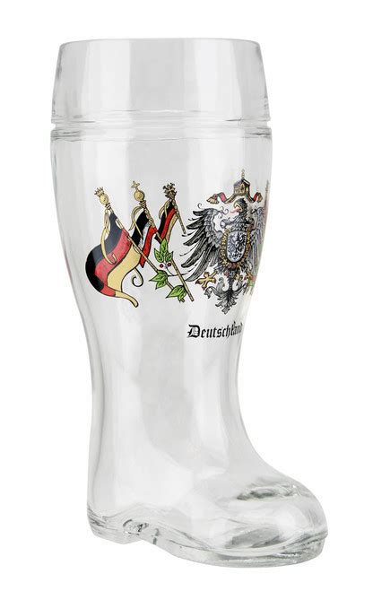 1 Liter Glass Beer Boots Engravable