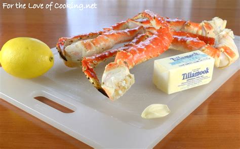 Steamed King Crab Legs With Garlic Butter And Lemon For The Love Of