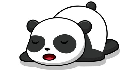 Best Premium Cute Panda Sleeping Illustration Download In Png And Vector