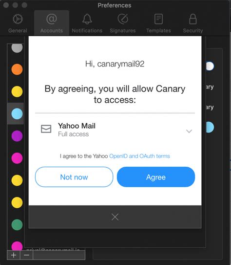Adding A Yahoo Email In Macos Help Canary Mail