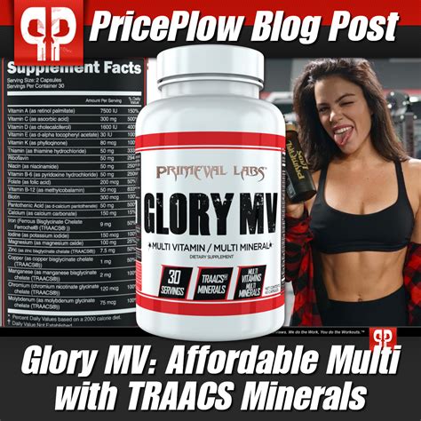 Vitamin and mineral supplements in bodybuilders and athletes. Primeval Labs Glory MV: Multivitamin / Minerals for the ...
