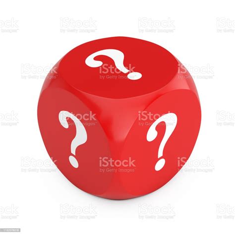Red Dice Cube With Question Marks 3d Rendering Stock Photo Download