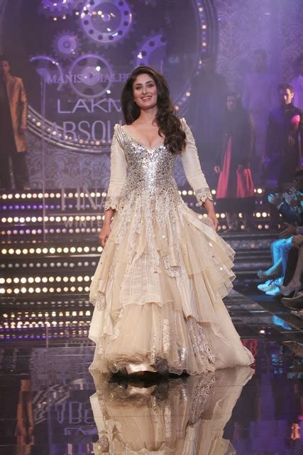 Bollywood Actress Saree Collections Kareena Kapoor Khan Was Spotted In Golden Anarkali Gown