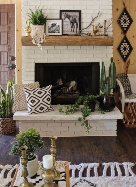 21 Unbelievable Boho Decor Ideas For Living Room With Fireplace Design