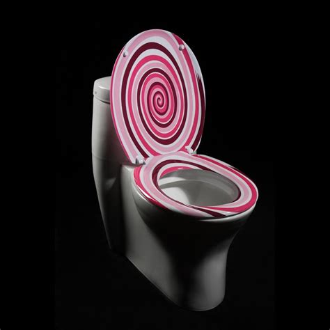 Toilet Seat Cover Toilet Seat Pink Spiral