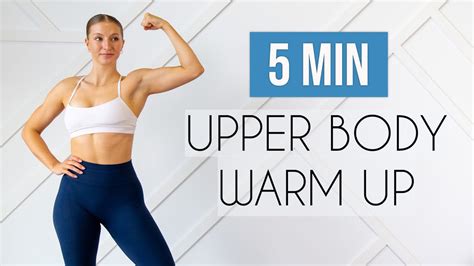 5 min upper body warm up routine total upper body warm up youtube