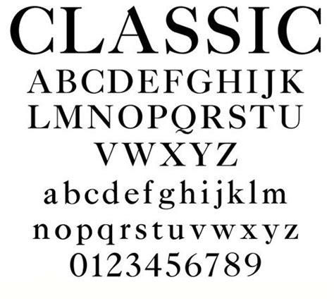 Classic Font Seni