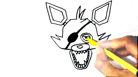 How To Draw Fnaf Five Nights At Freddys Foxy In Easy Steps For