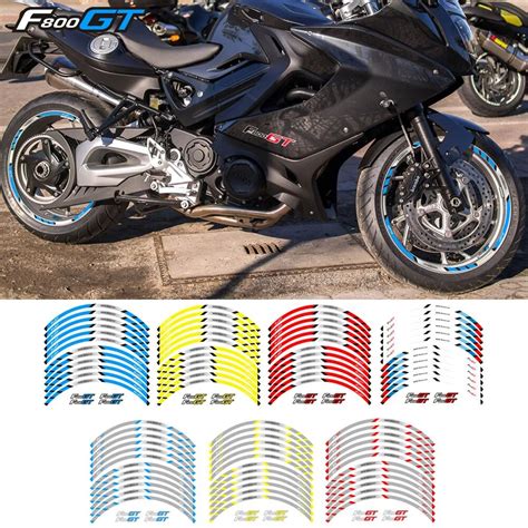 Motorcycle Wheel Decals Stickers Rim Stripe Front Rear Wheels For Bmw
