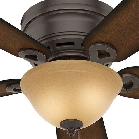 The body of this fan is oil rubbed bronze. Hunter Fan 42" Conroy 5 - Blade Flush Mount Ceiling Fan ...