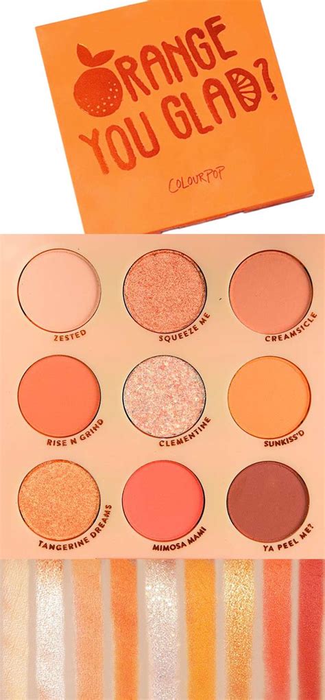 Colourpop Orange You Glad Shadow Palette Review And Swatches