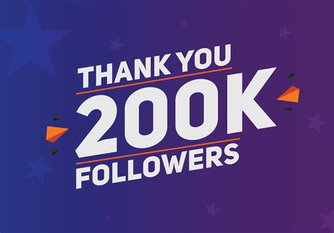 200k Followers Thank You Colorful Celebration Template Social Media