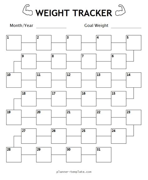 I am telling you this because as you use your cute free printable weekly weight loss tracker, i want you to remember that things fluctuate. Weight Tracker Printable Template - Loss or Gain Weight ...