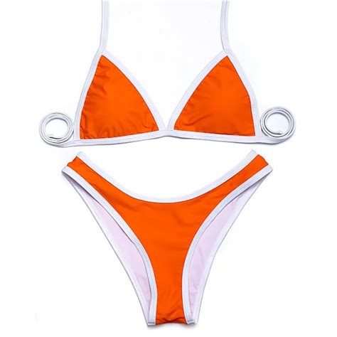 Buy Trangel High Cut Bikinis 2018 New Arrival Sexy Women Bikini Swimwear Women