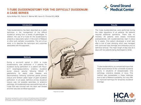 T Tube Duodenostomy For The Difficult Duodenum A Case Series Hca