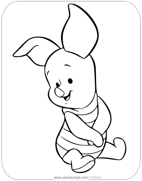 Winnie The Pooh Baby Coloring Page Coloring Pages Easy Drawings