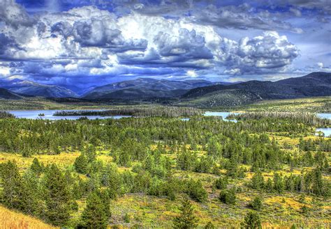 Trees And Lakes And Mountains In Colorado Image Free Stock Photo