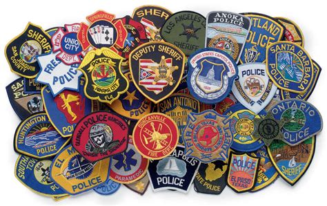 A Group Of Law Enforcement Patches