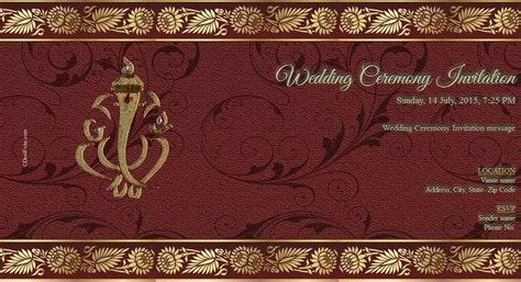 Hindu Wedding Card Templates Free Printable Templates