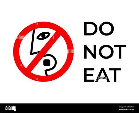 Do Not Eat Desiccant Icon Stock Vector Image And Art Alamy