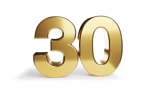 3d Number 30 Gold Stock Photos Pictures And Royalty Free Images Istock