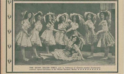 Captivating 1908 Tiller Girls Performance
