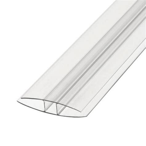 Clear H Section Joining Strip For Polycarbonate Roofing Sheets 6 10 And 16mm Tg Supplies