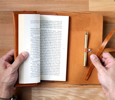 Personalized Leather Book Sleeve Leather Book Cover A5 Etsy