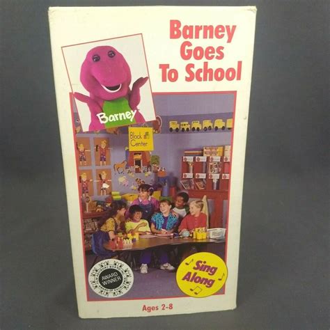 Barney and friends, a magical place for a child's imaginations to grow. Barney Goes To School 1990 VHS Michael Luci Tina Derek ...