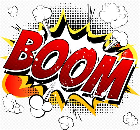 Hd Boom Comic Word Explosion Cartoon Png Citypng