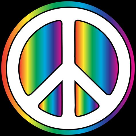 Cool Colorful Peace Signs Clipart Best