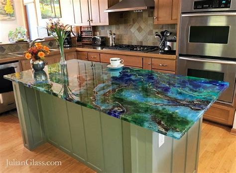 Commercial grade clear epoxy for countertops. Pin by Leigh LaFon on Glass Architectural | Making ...