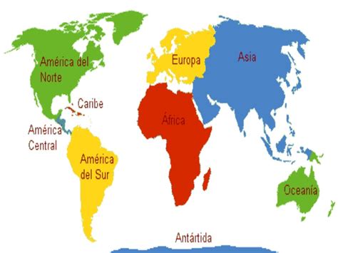 Mapas De Los 5 Continentes Del Mundo Kulturaupice
