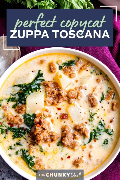 Y'all, this soup is my favorite soup ever! BEST Copycat Zuppa Toscana Recipe - The Chunky Chef ...