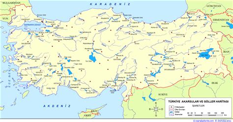 Türkiye Akarsular Ve Göller Haritası Türkiye de Olan Barajlar Göller