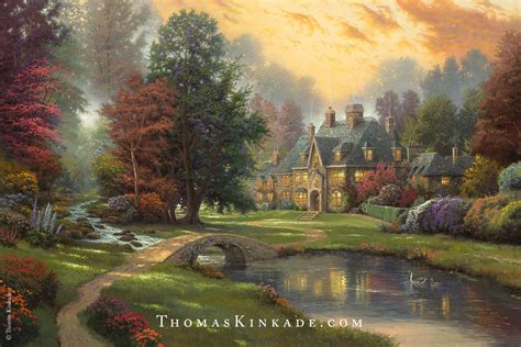 When He Painted Lakeside Manor Thomas Kinkade Wanted To Create A