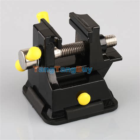 Mini Table Top Bench Vice Vise Press Clamp Rubber Suction Base Carving