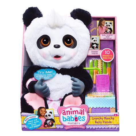 Jakks Pacific Animal Babies Crunchy Munchy Baby Panda Toys And Games