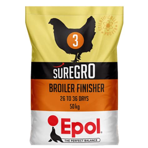 Epol Suregro Broiler Finisher Pellets 50kg Hh Feeds
