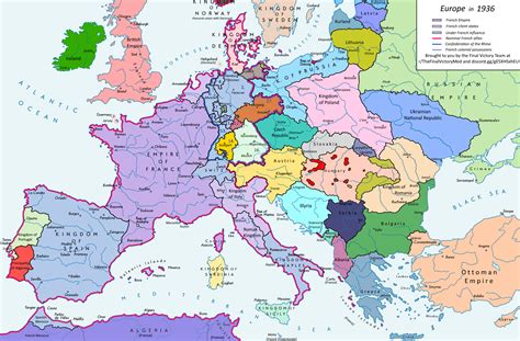 A Map Of Europe In A Napoleonic Victory Scenario Rimaginarymaps